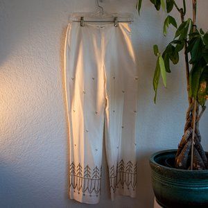 Ann Taylor beaded silk pants